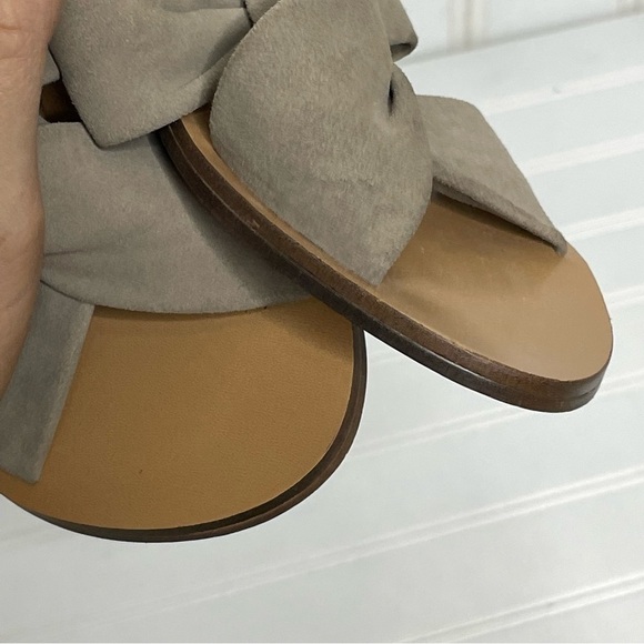 Banana Republic Suede Knot Front Slides Sz 6 641 - Picture 3 of 8